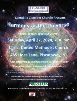 Cantabile Chamber Chorale presents Harmony of the Universe