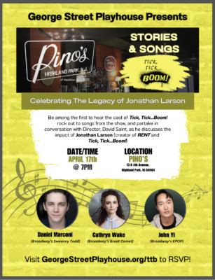 Stories & Songs of Tick, Tick...Boom! Celebrating The Legacy of Jonathan Larson